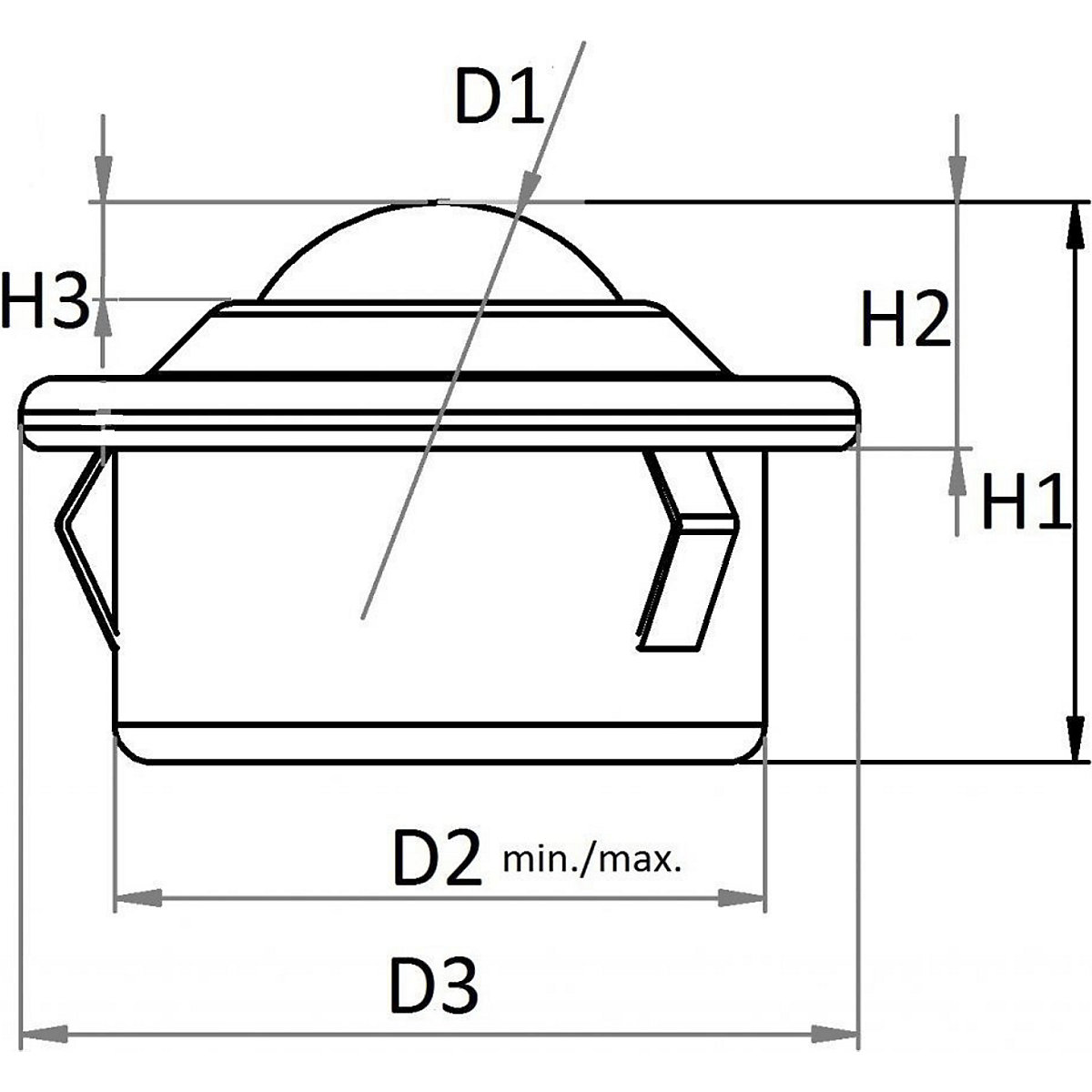 Kulová kladka s nákružkem a sponou – Schulz Stanztechnik (Obrázek výrobku 3)-2
