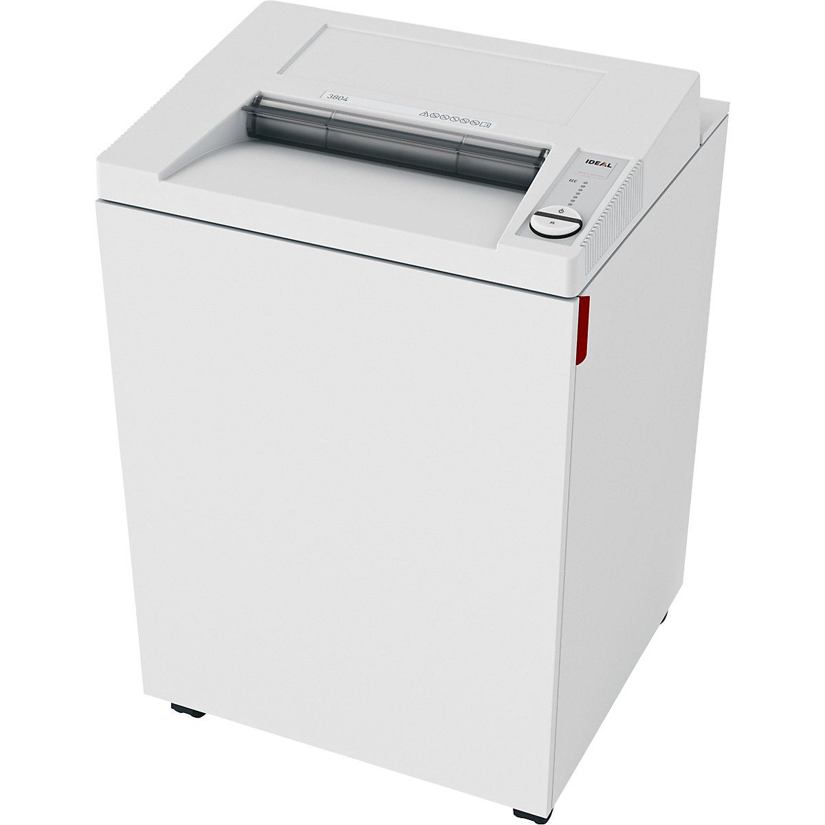 IDEAL – Distrugător de documente 3804, volum recipient 165 l, franjuri, gradul de securitate P-2