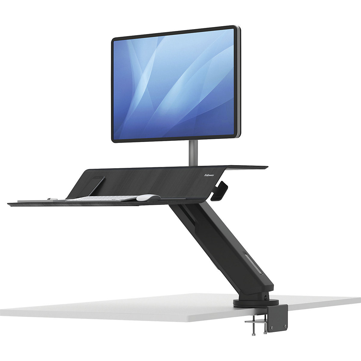 Stație de lucru pe scaun sau în picioare, pentru 1 monitor, Lotus™ RT – Fellowes