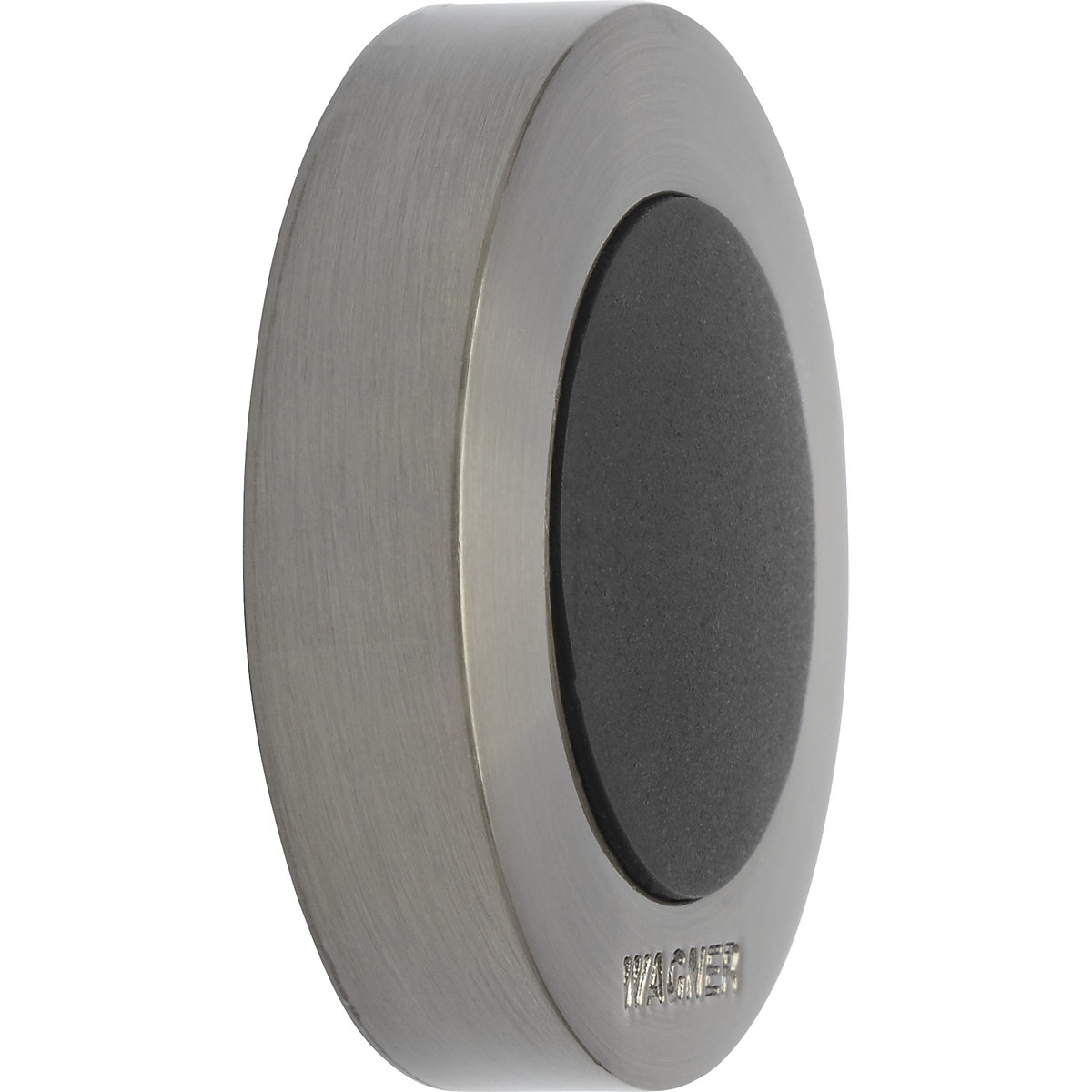 Opritor de ușă design, pentru perete – Wagner, Ø 38 mm, amb. 2 buc., înălțime 10 mm, antracit/negru-0
