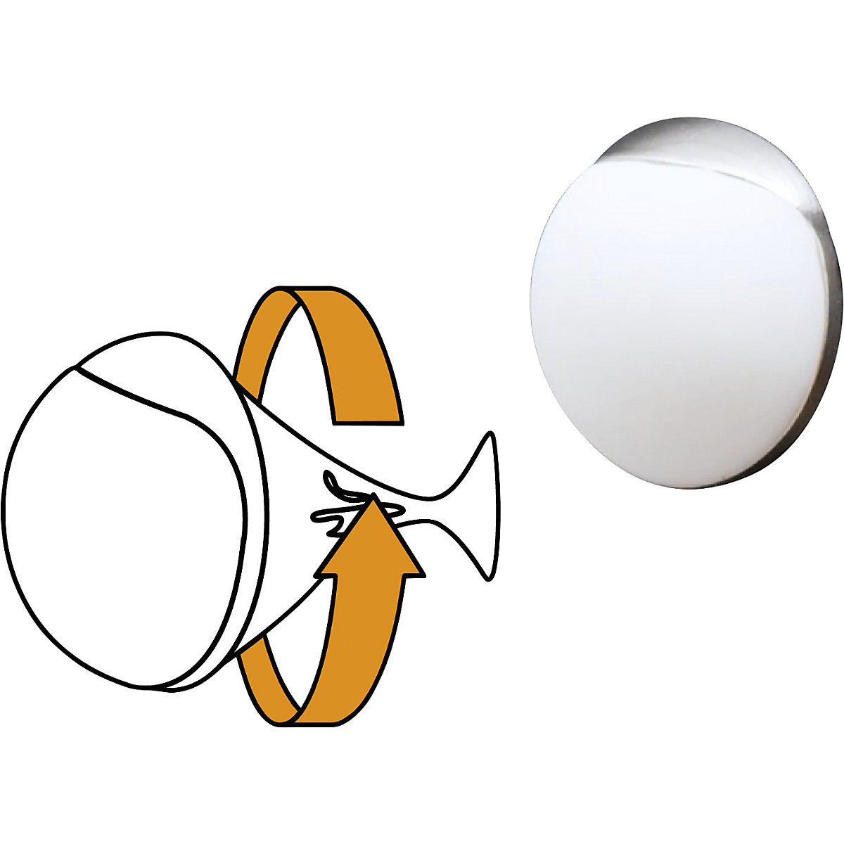 Opritor de ușă pentru perete SOG WALL – Wagner (Imagine produs 4)-3