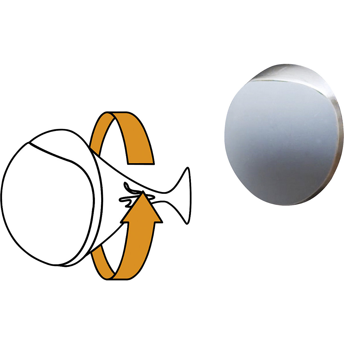 Opritor de ușă pentru perete SOG WALL – Wagner (Imagine produs 4)-3