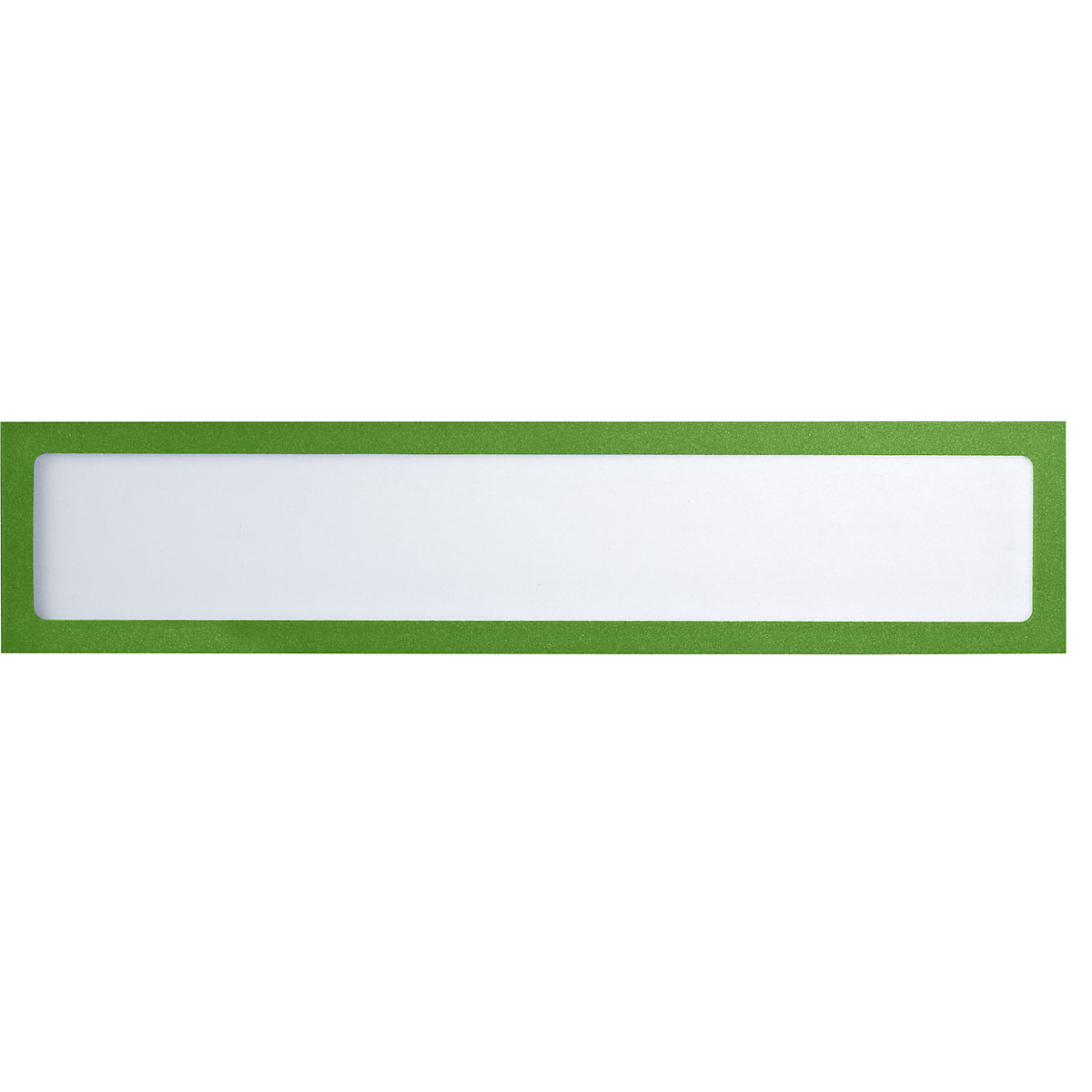 Buzunar informativ magnetic – eurokraft basic, pentru rubrici, DIN A4 înălțime / DIN A3 lățime, 312 x 60 mm, ramă verde, amb. 10 buc.-0