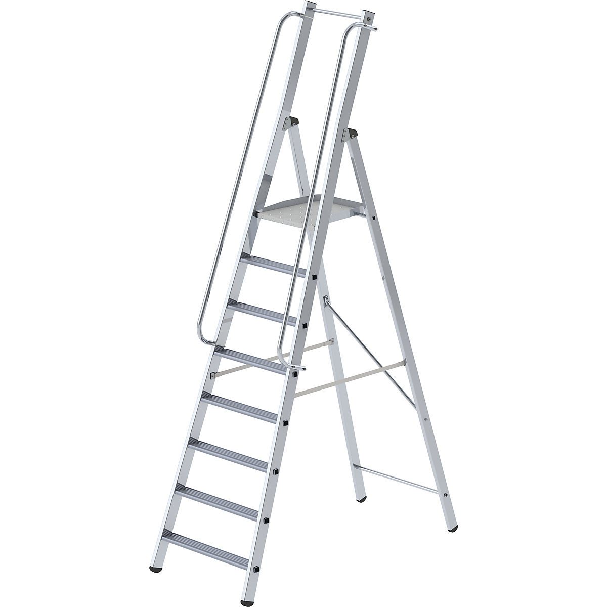 Drabina stojąca ze stopniami z aluminium – MUNK