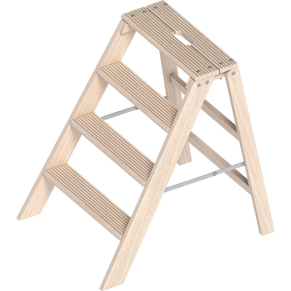 Podest z drewnianymi stopniami – Layher