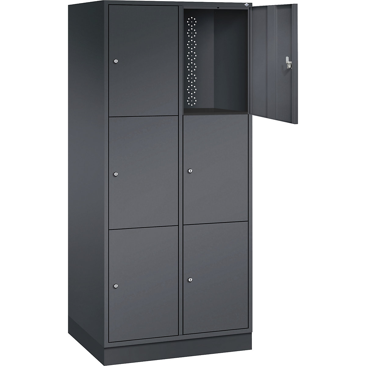 Dulap cu 3 compartimente cu încuietoare Intro – C+P (Imagine produs 2)-1