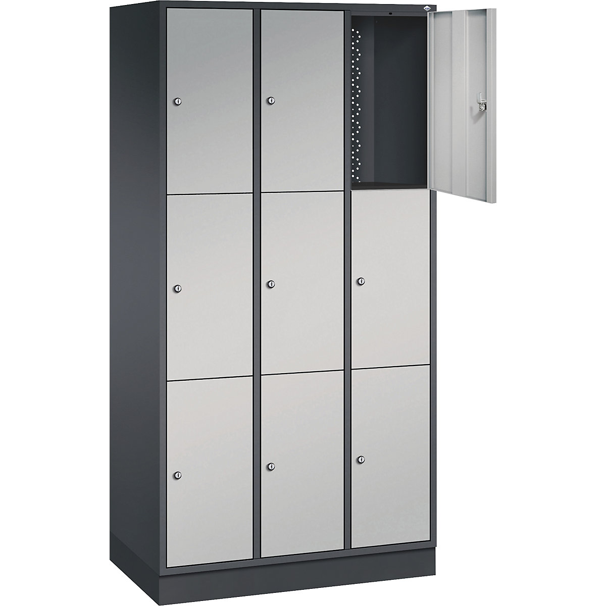 Dulap cu 3 compartimente cu încuietoare Intro – C+P (Imagine produs 2)-1