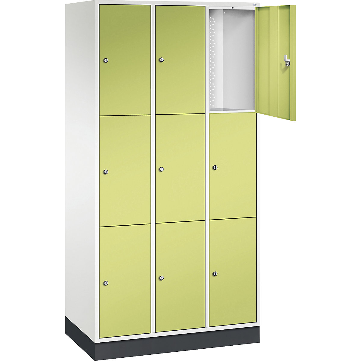 Dulap cu 3 compartimente cu încuietoare Intro – C+P (Imagine produs 2)-1