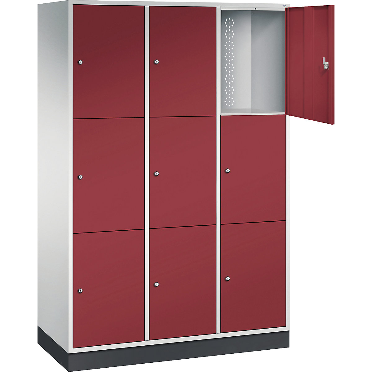 Dulap cu 3 compartimente cu încuietoare Intro – C+P (Imagine produs 2)-1