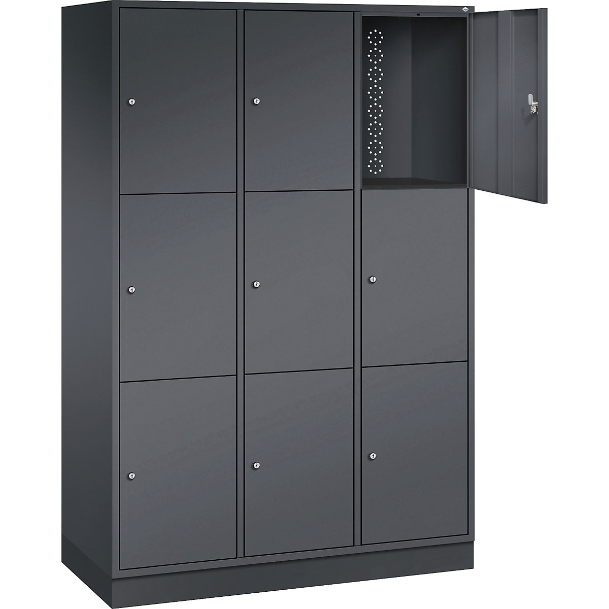 Dulap cu 3 compartimente cu încuietoare Intro – C+P (Imagine produs 2)-1