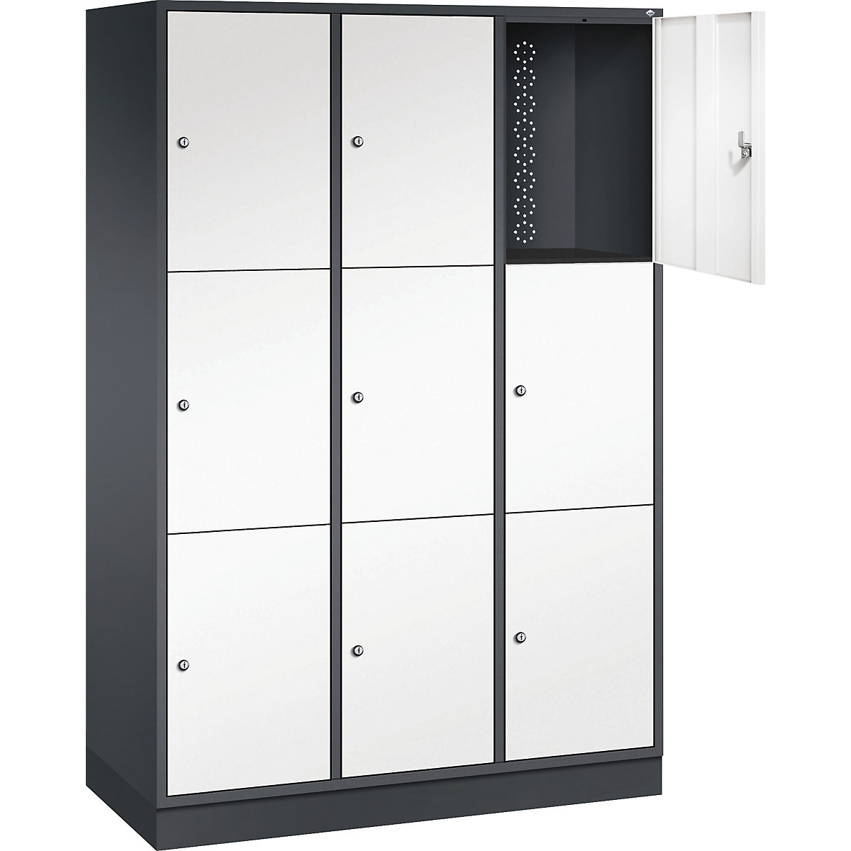 Dulap cu 3 compartimente cu încuietoare Intro – C+P (Imagine produs 2)-1