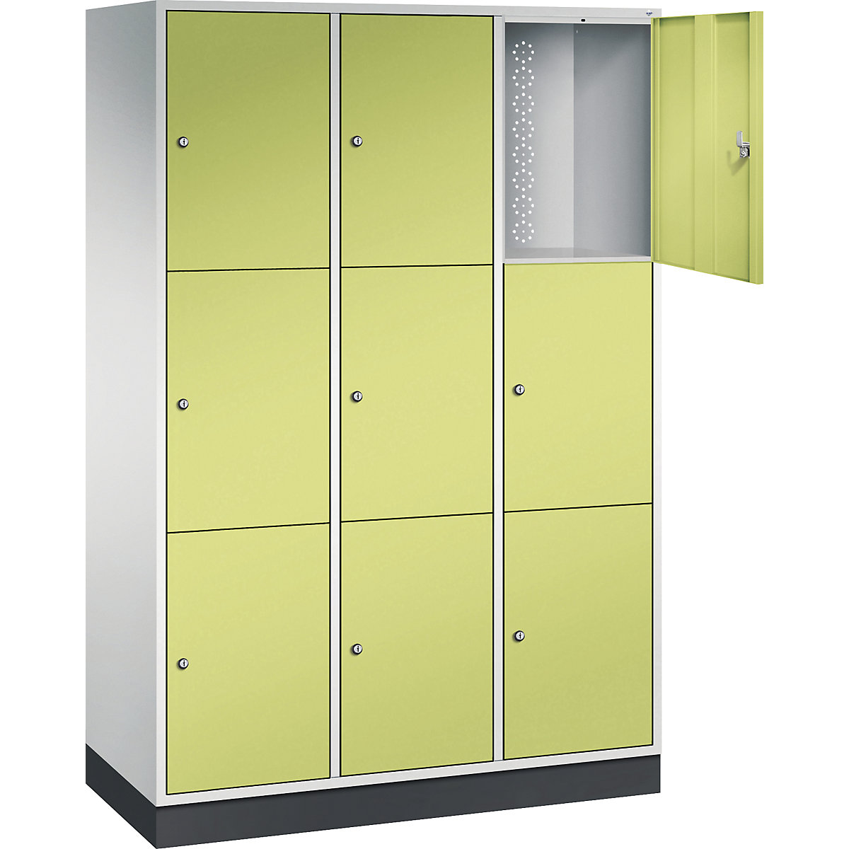 Dulap cu 3 compartimente cu încuietoare Intro – C+P (Imagine produs 2)-1