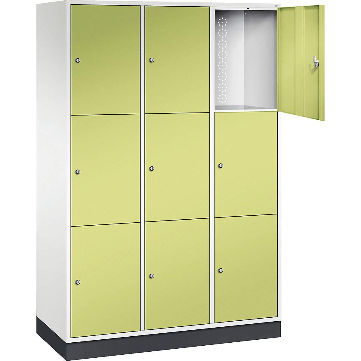 Dulap cu 3 compartimente cu încuietoare Intro – C+P (Imagine produs 2)-1