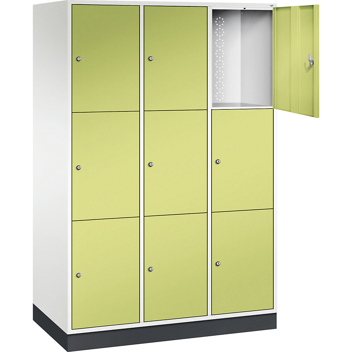 Dulap cu 3 compartimente cu încuietoare Intro – C+P (Imagine produs 2)-1