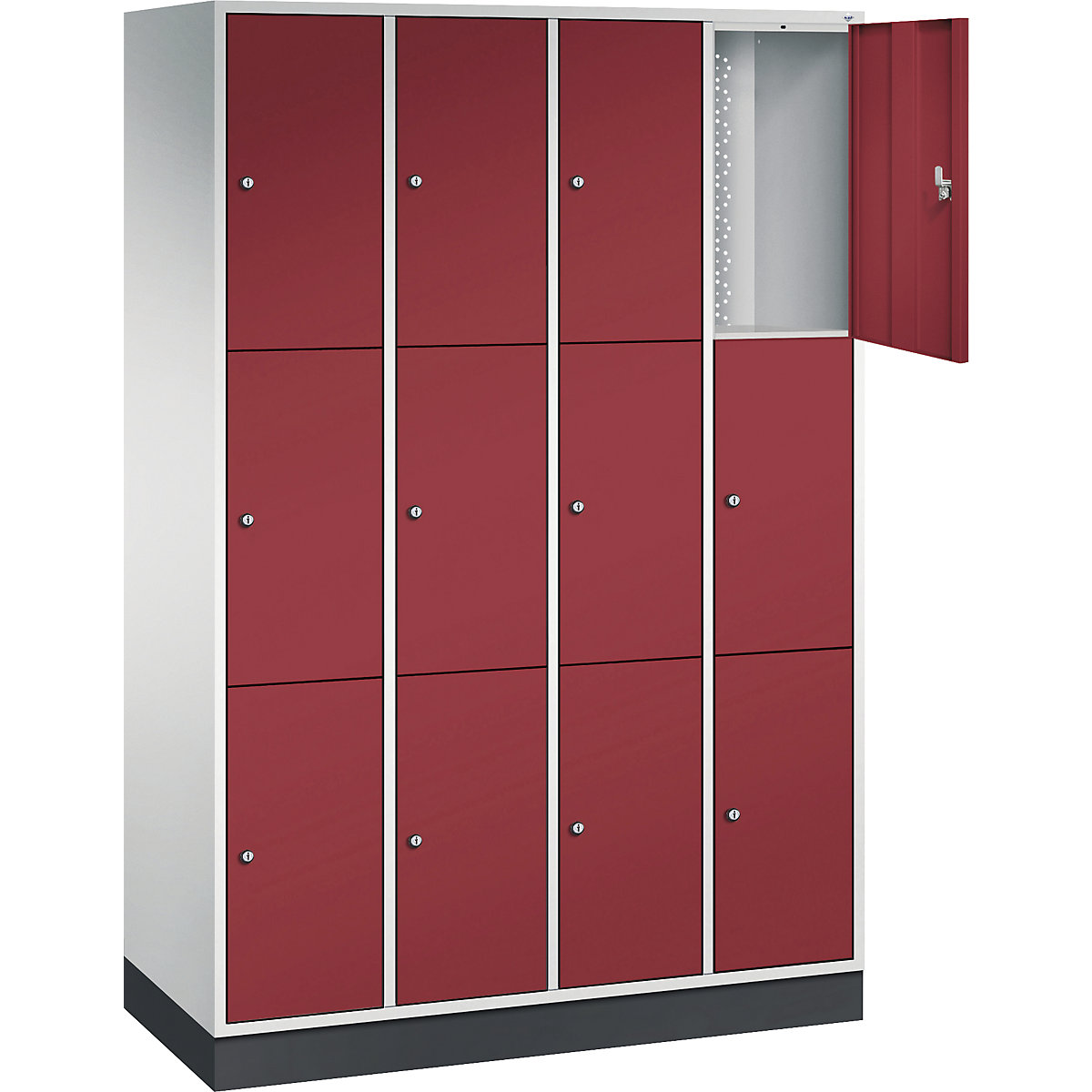 Dulap cu 3 compartimente cu încuietoare Intro – C+P (Imagine produs 2)-1