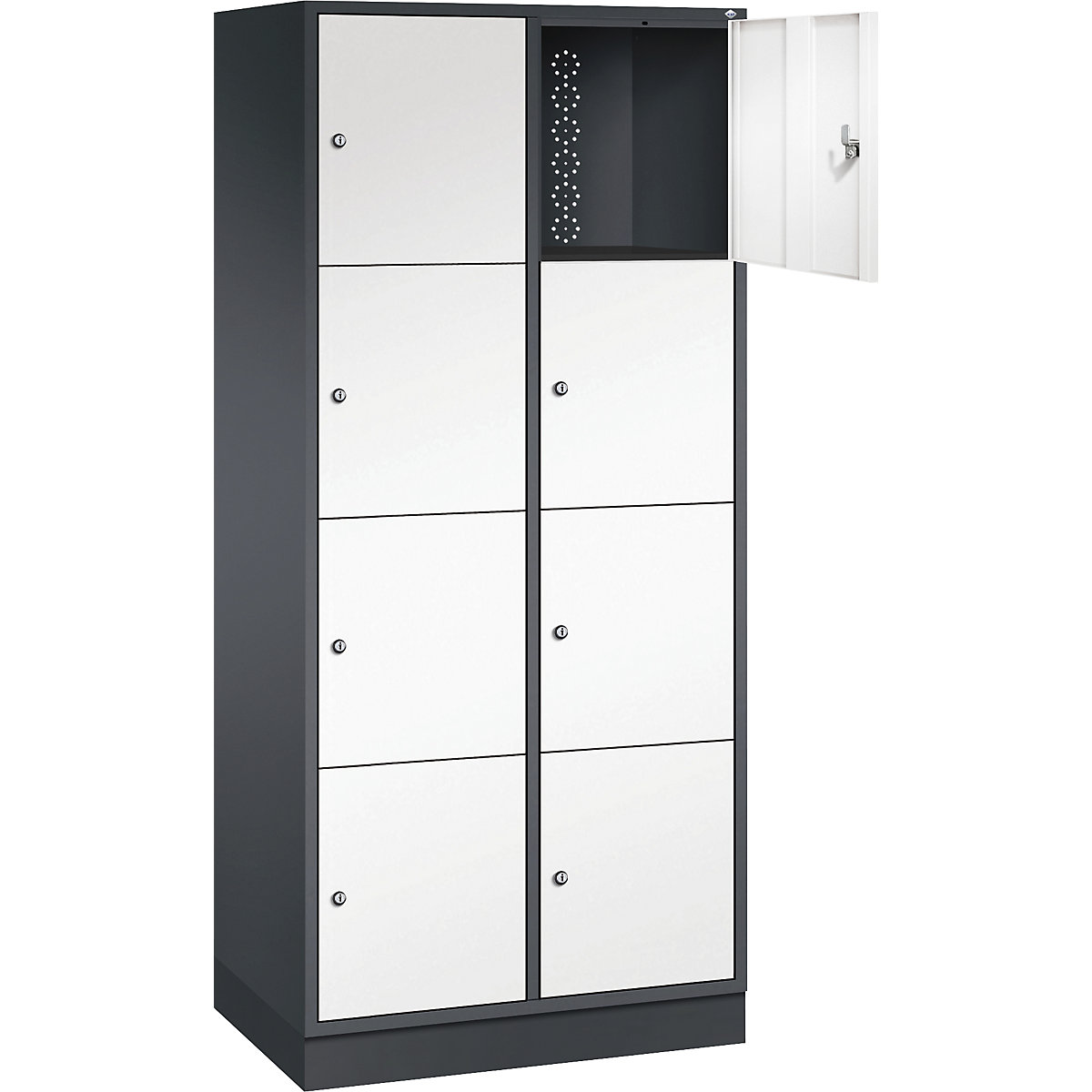 Dulap cu 4 compartimente cu încuietoare Intro – C+P (Imagine produs 2)-1