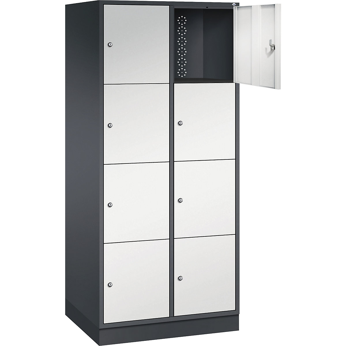 Dulap cu 4 compartimente cu încuietoare Intro – C+P (Imagine produs 2)-1