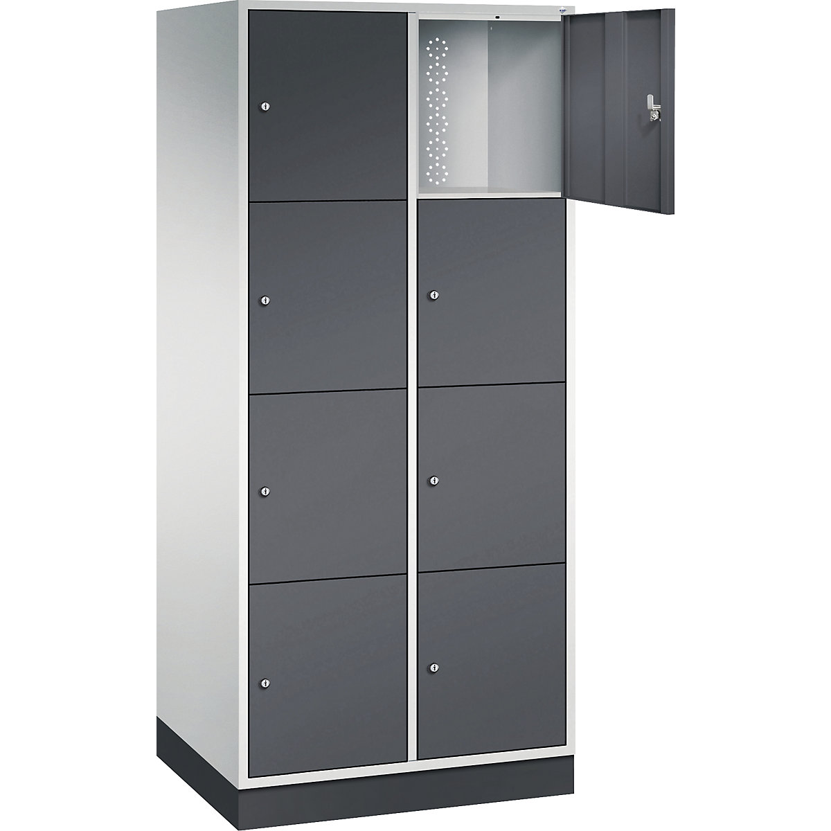Dulap cu 4 compartimente cu încuietoare Intro – C+P (Imagine produs 2)-1