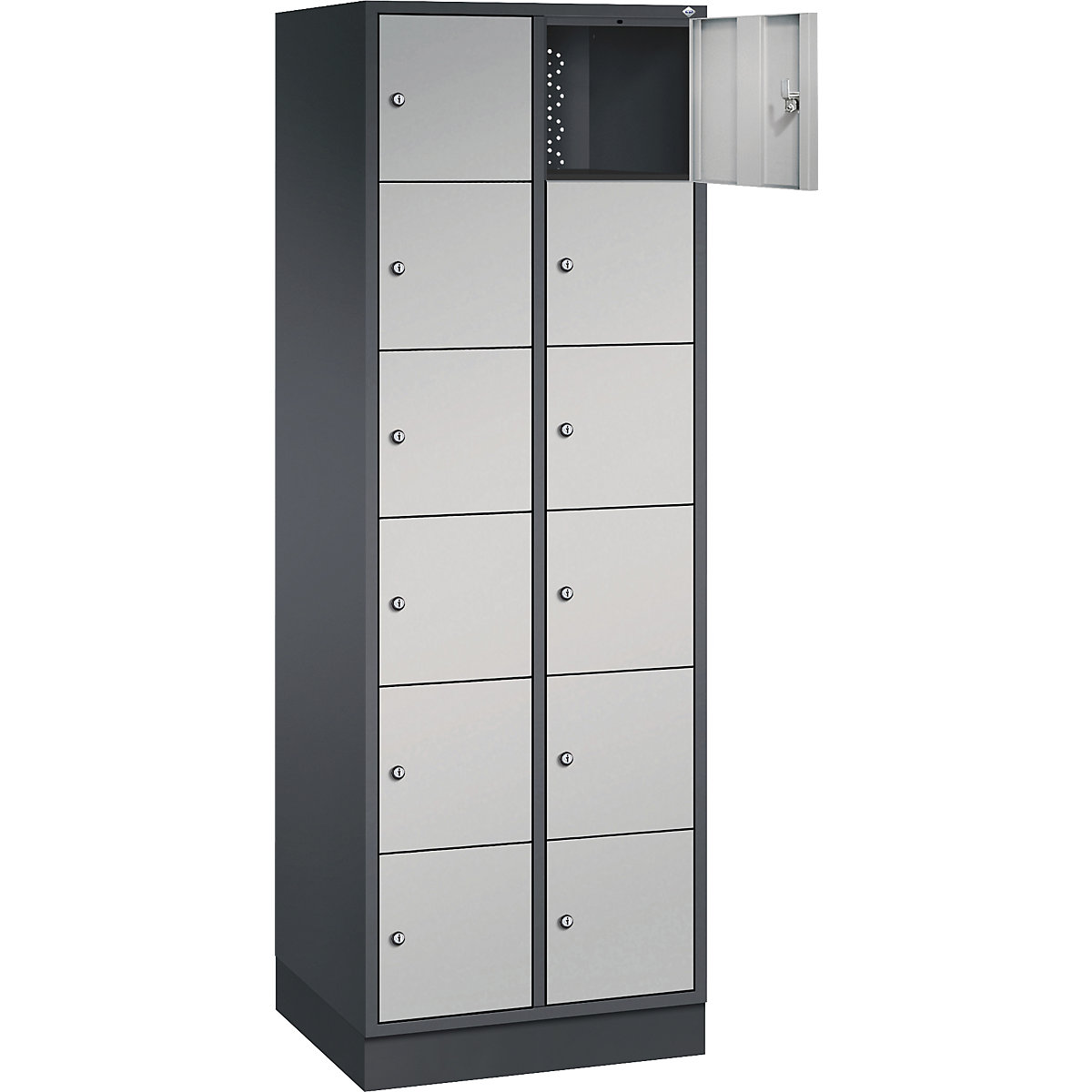 Dulap cu 6 compartimente cu încuietoare Intro – C+P (Imagine produs 2)-1