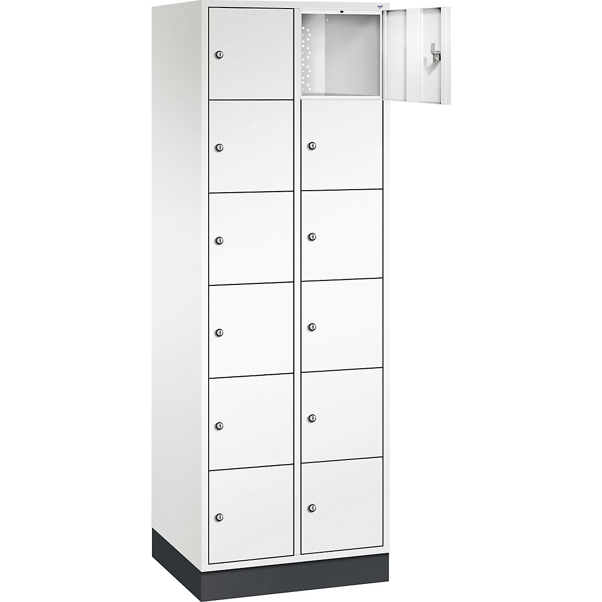 Dulap cu 6 compartimente cu încuietoare Intro – C+P (Imagine produs 2)-1