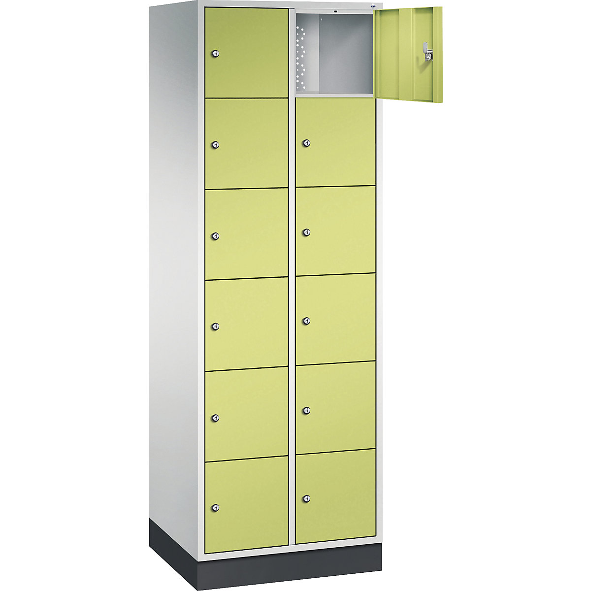 Dulap cu 6 compartimente cu încuietoare Intro – C+P (Imagine produs 2)-1