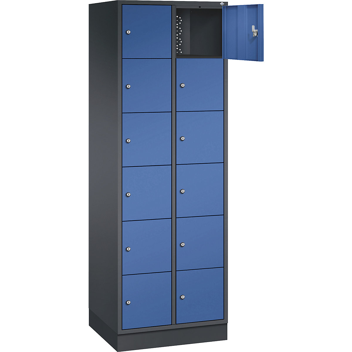 Dulap cu 6 compartimente cu încuietoare Intro – C+P (Imagine produs 2)-1