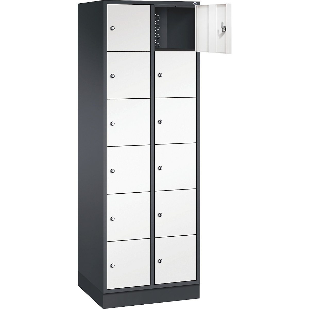 Dulap cu 6 compartimente cu încuietoare Intro – C+P (Imagine produs 2)-1