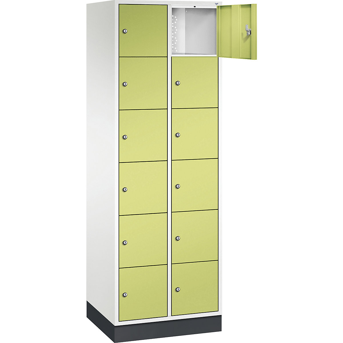 Dulap cu 6 compartimente cu încuietoare Intro – C+P (Imagine produs 2)-1