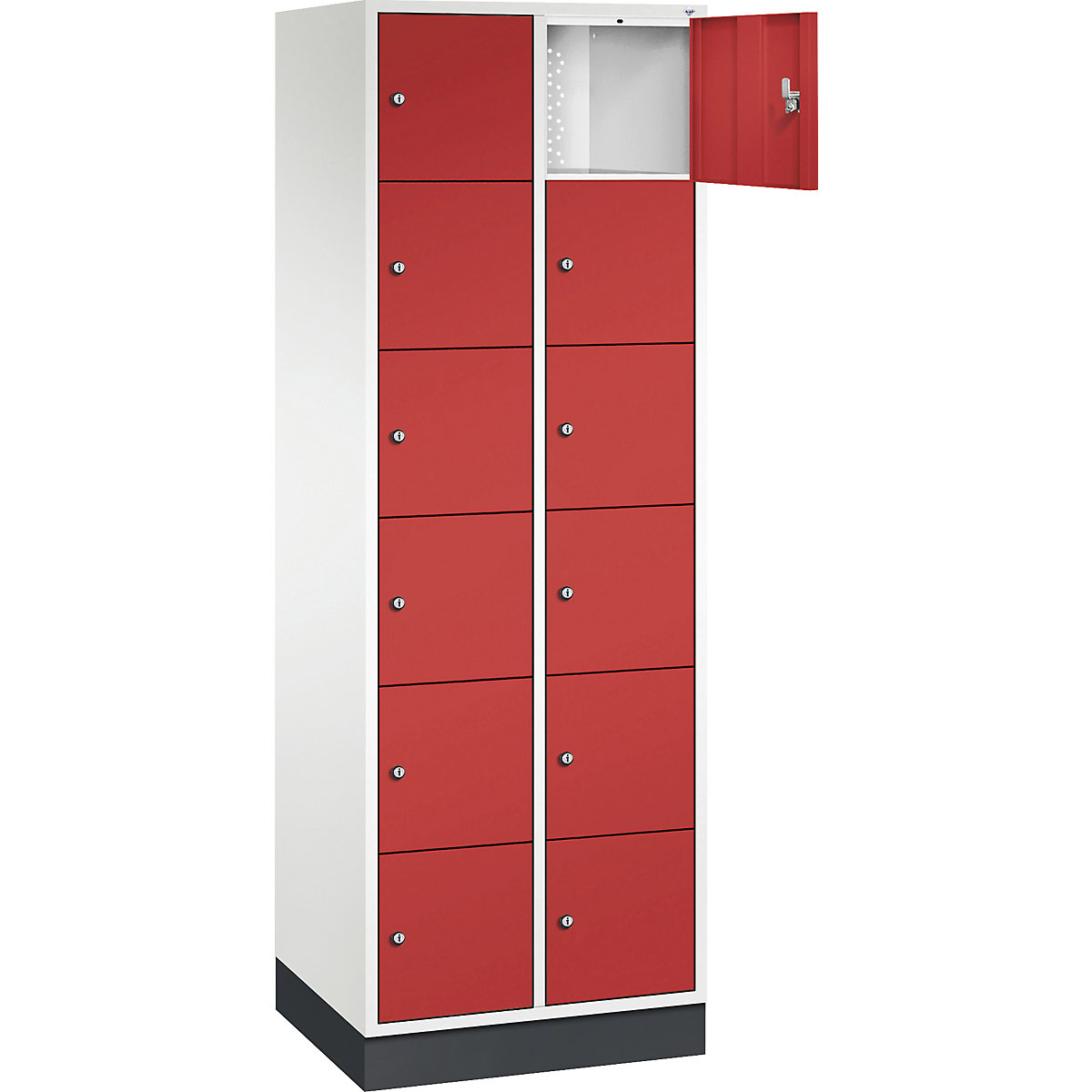 Dulap cu 6 compartimente cu încuietoare Intro – C+P (Imagine produs 2)-1