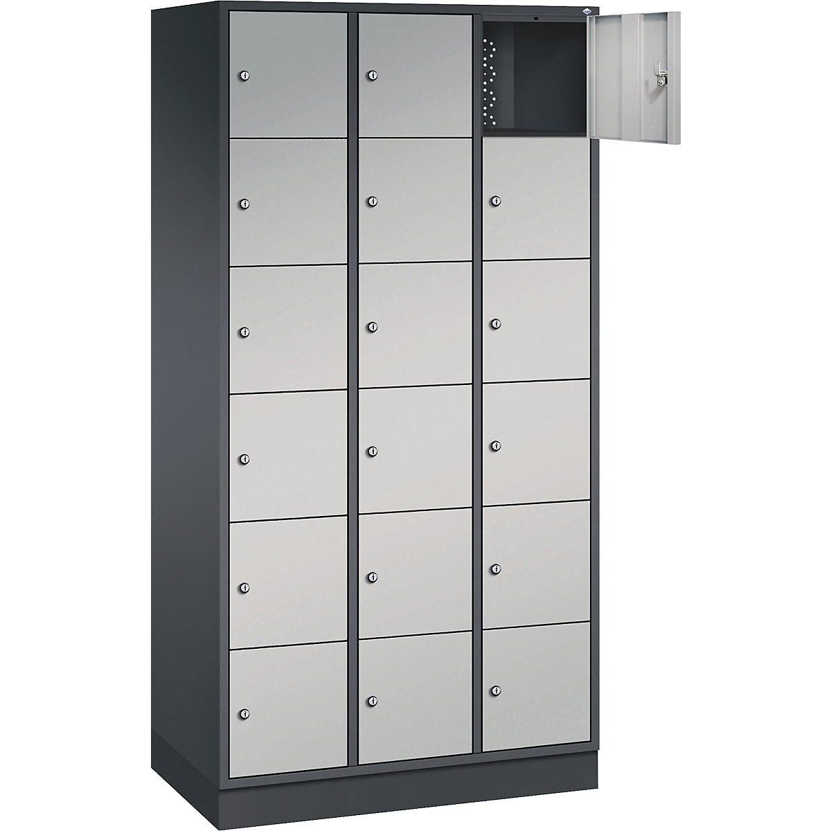 Dulap cu 6 compartimente cu încuietoare Intro – C+P (Imagine produs 2)-1