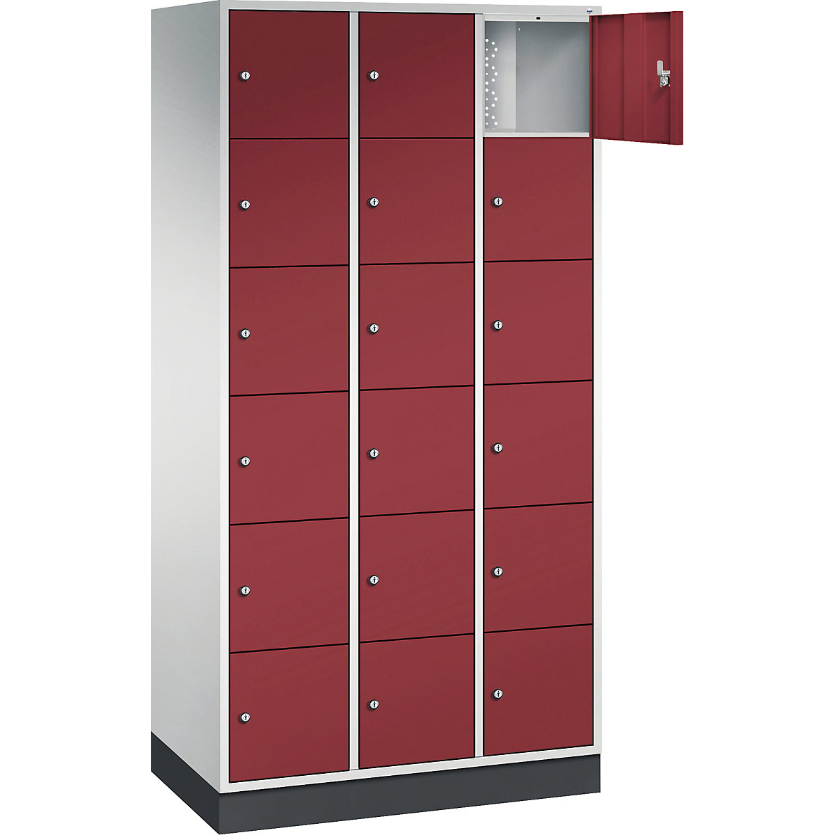 Dulap cu 6 compartimente cu încuietoare Intro – C+P (Imagine produs 2)-1