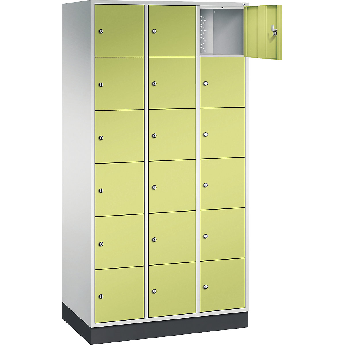 Dulap cu 6 compartimente cu încuietoare Intro – C+P (Imagine produs 2)-1
