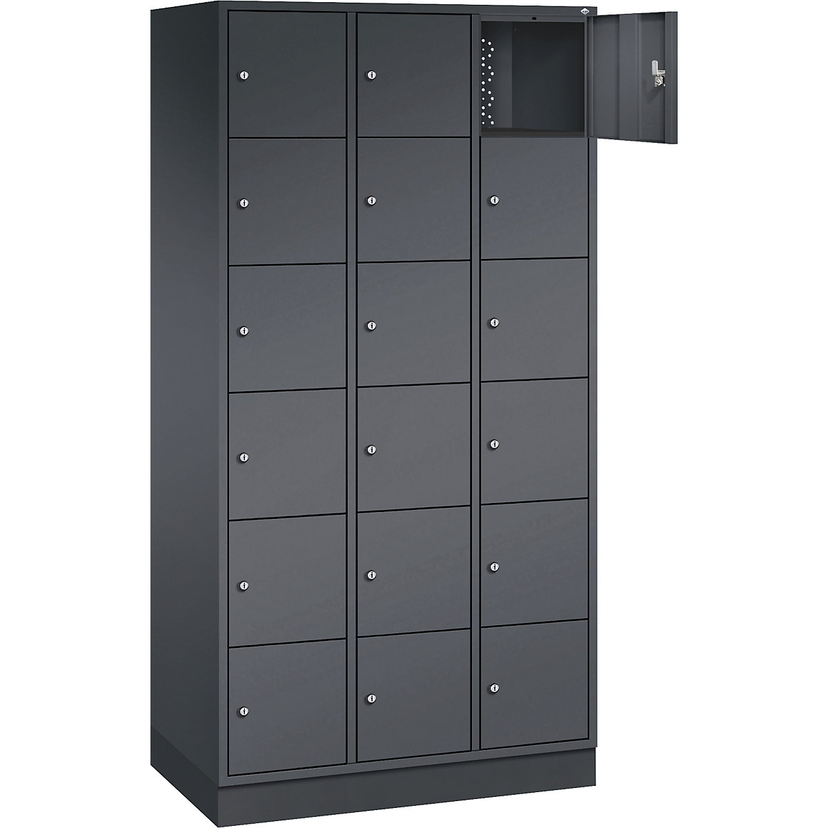 Dulap cu 6 compartimente cu încuietoare Intro – C+P (Imagine produs 2)-1