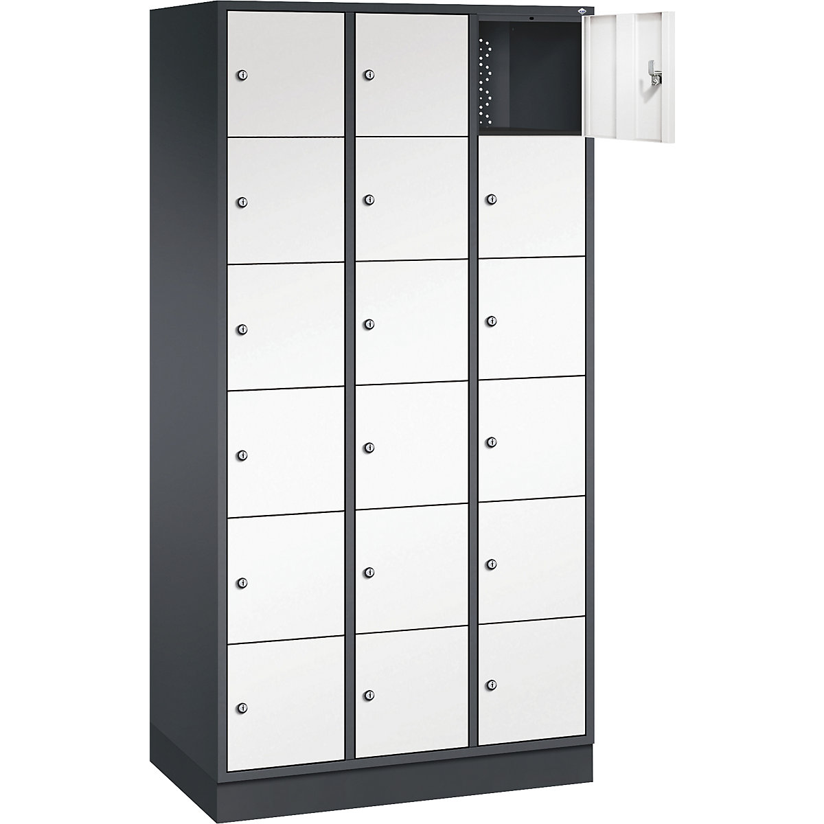 Dulap cu 6 compartimente cu încuietoare Intro – C+P (Imagine produs 2)-1
