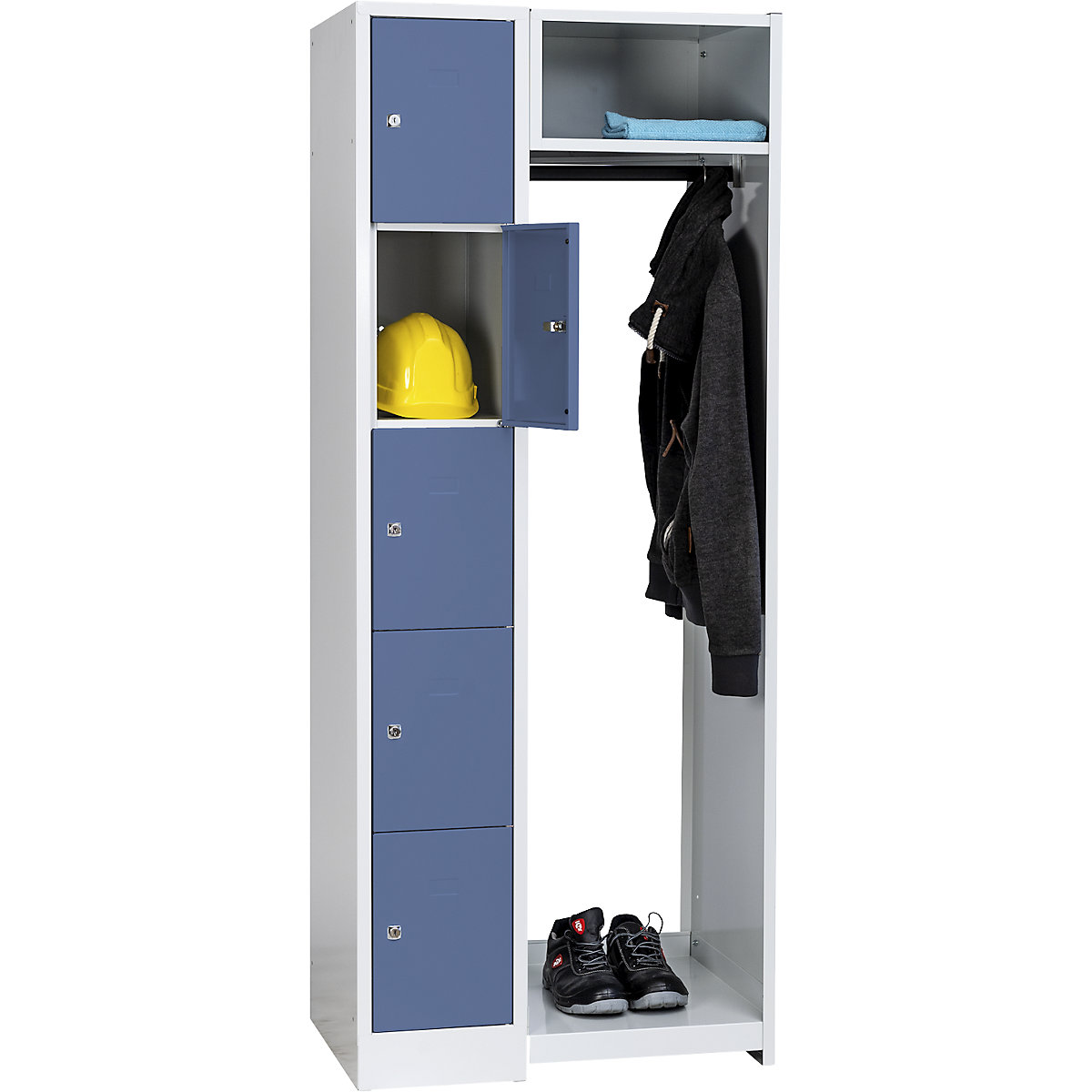 Sistem de vestiar cu compartimente cu încuietoare Dresden – Wolf (Imagine produs 3)-2