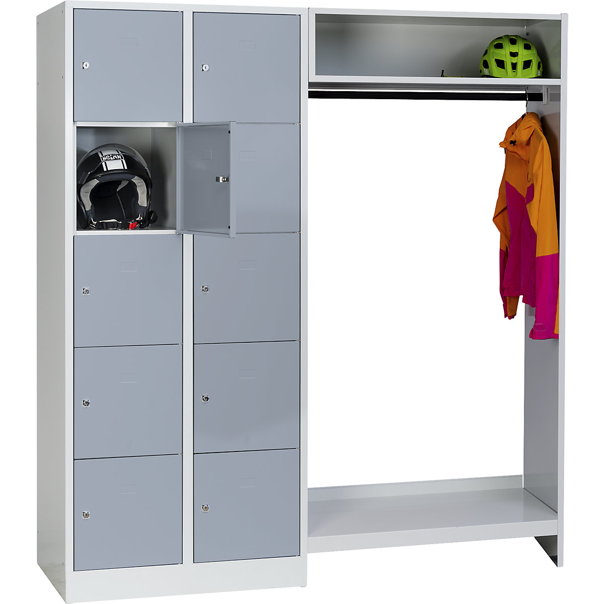 Sistem de vestiar cu compartimente cu încuietoare Dresden – Wolf (Imagine produs 3)-2