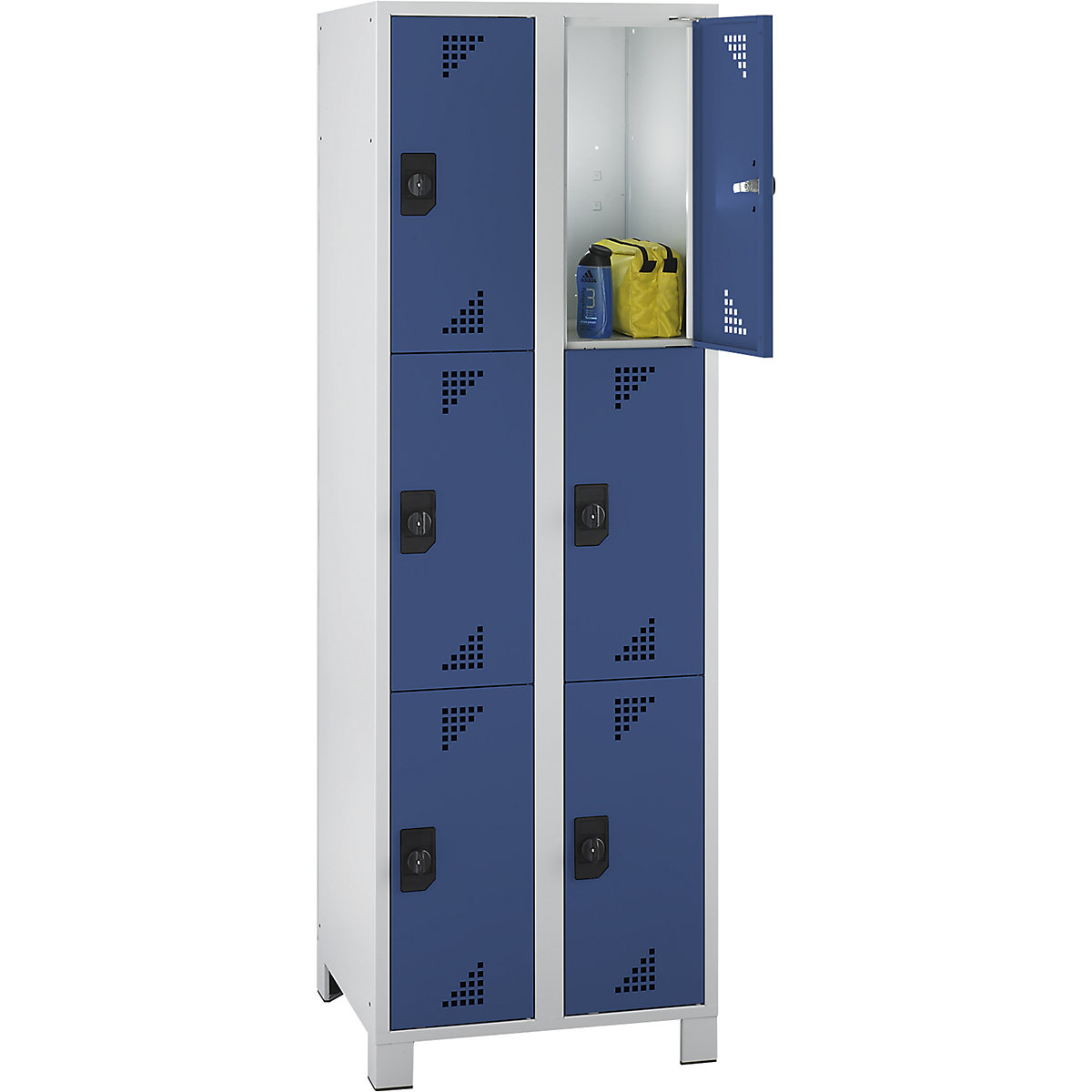 dulap cu 3 locuri Bremen – eurokraft pro (Imagine produs 2)-1