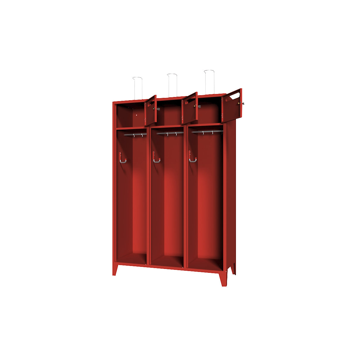 Dulap pentru pompieri, cu picioare – Pavoy (Imagine produs 3)-2