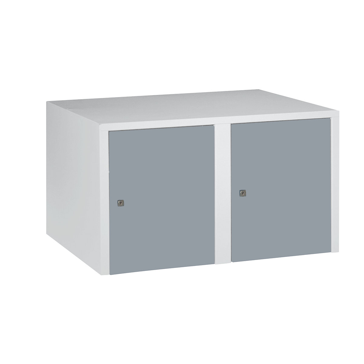 Dulap suprapus München – Wolf, 2 module, gri argintiu, lățime 800 mm-0