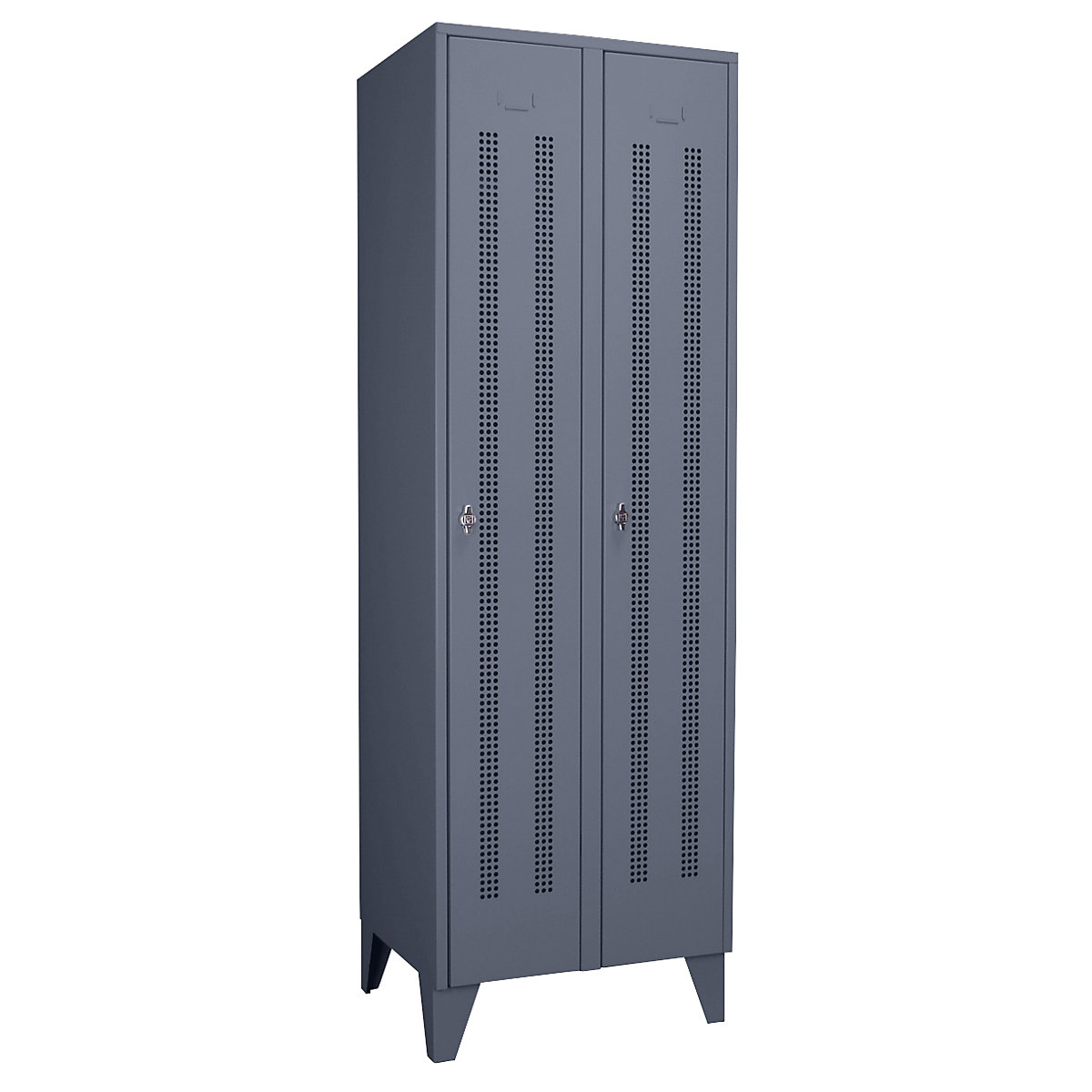 Vestiar Berlin 1 – Wolf, 2 module, gri albăstrui, lățime 600 mm-0
