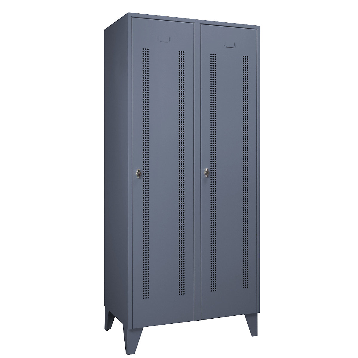 Vestiar Berlin 1 – Wolf, 2 module, gri albăstrui, lățime 800 mm-0