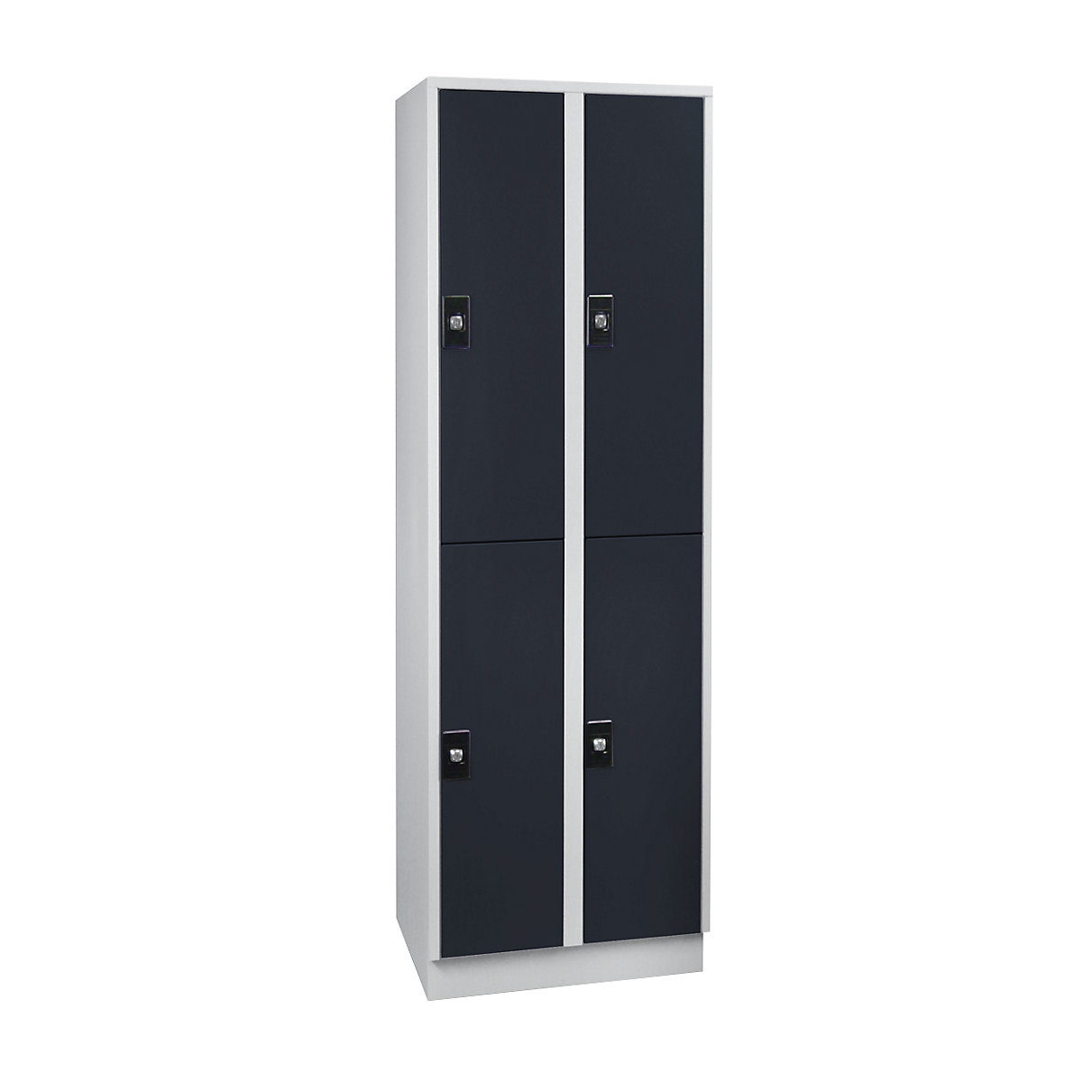 Vestiar cu două niveluri Stuttgart – Wolf, 2 module, gri deschis / gri antracit-0