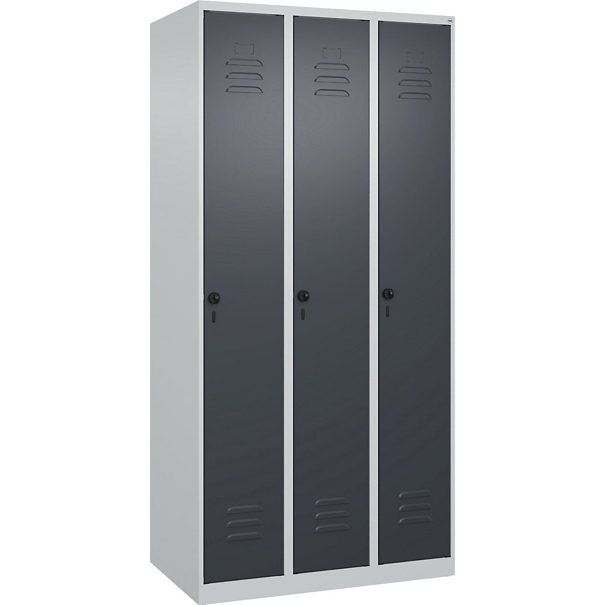 Vestiar pentru haine curate și murdare Classic PLUS, îngust – C+P (Imagine produs 2)-1