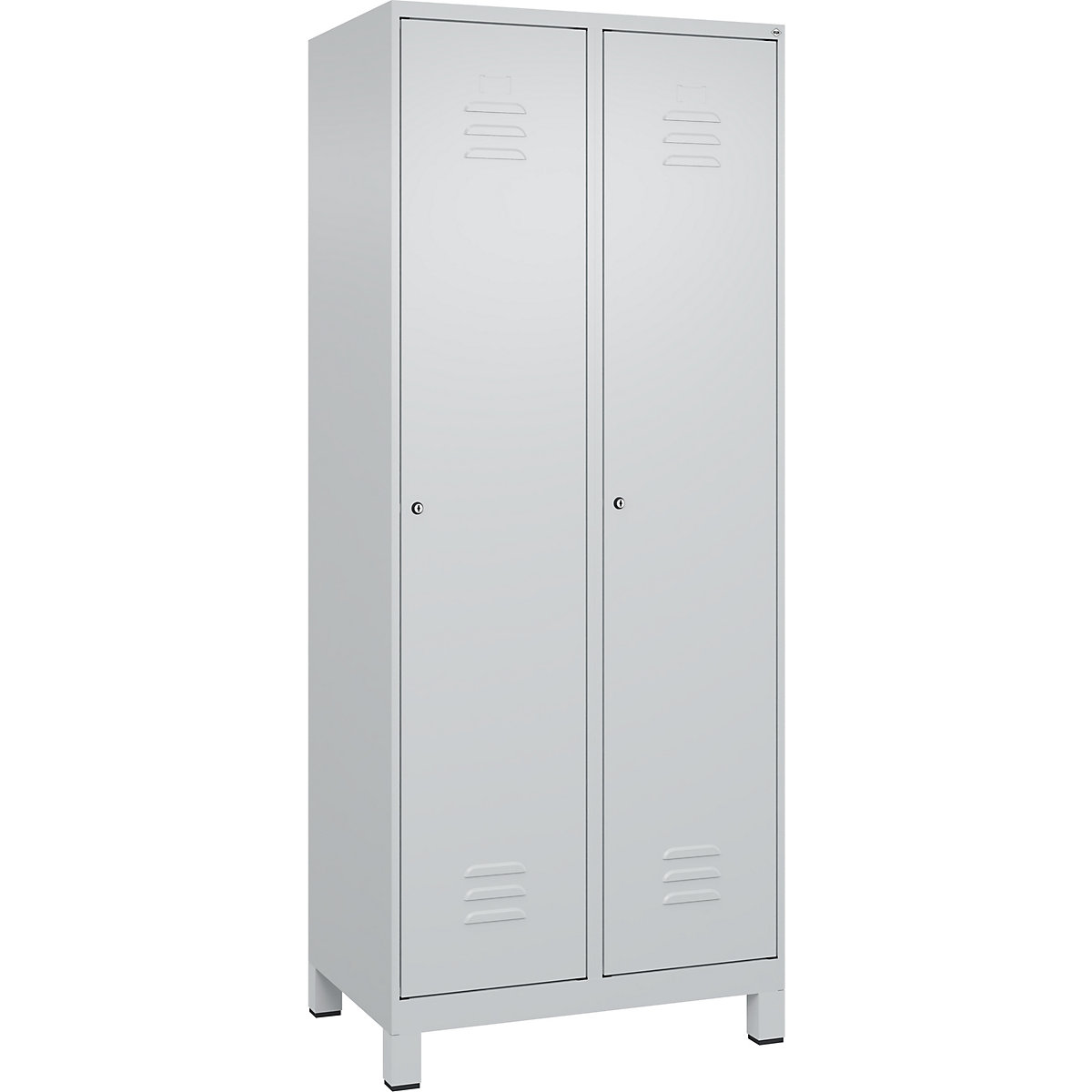 Vestiar pentru haine curate și murdare Classic PLUS, îngust – C+P (Imagine produs 2)-1