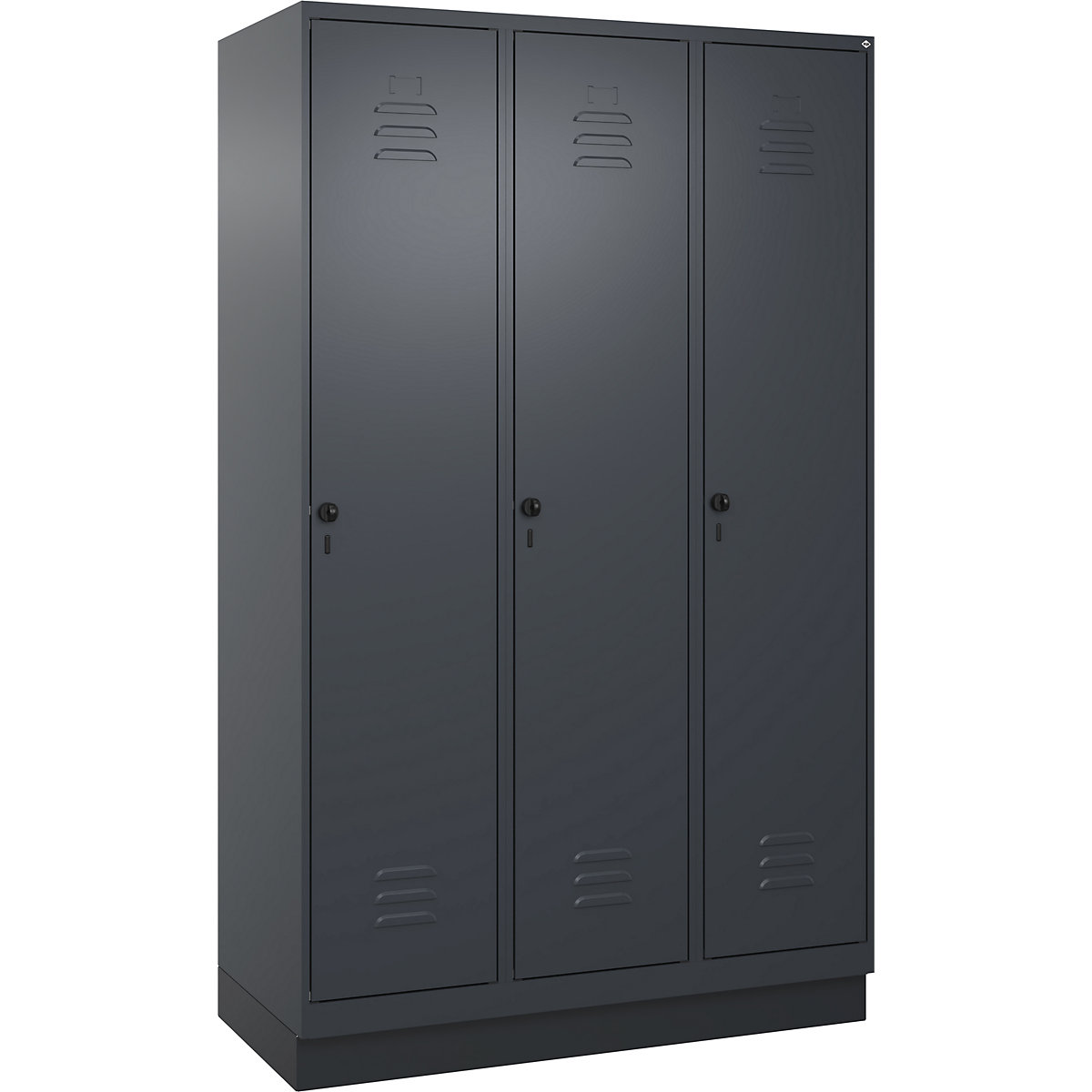 Vestiar pentru haine curate și murdare Classic PLUS, îngust – C+P (Imagine produs 2)-1