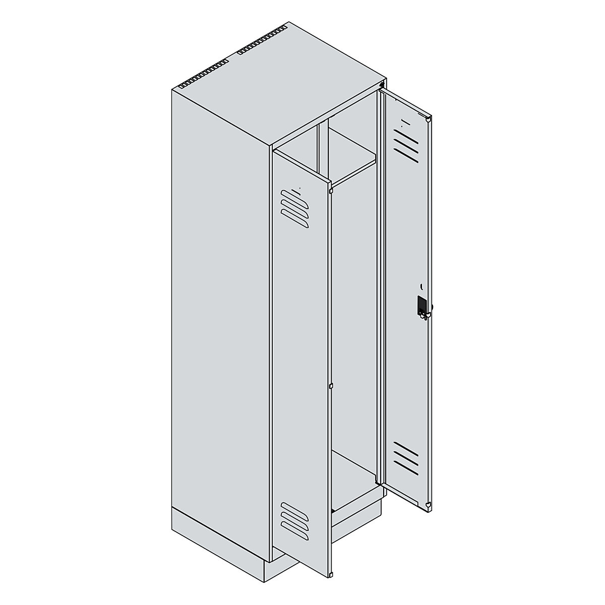 Vestiar pentru haine curate și murdare Classic PLUS – C+P (Imagine produs 3)-2