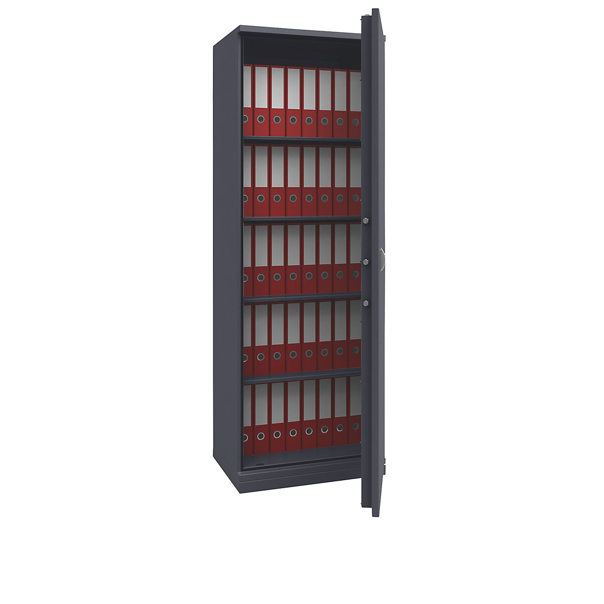 Dulap de siguranță LIGHT, construcție ușoară, î. x lăț. x ad. 1950 x 670 x 500 mm, gri grafit-0
