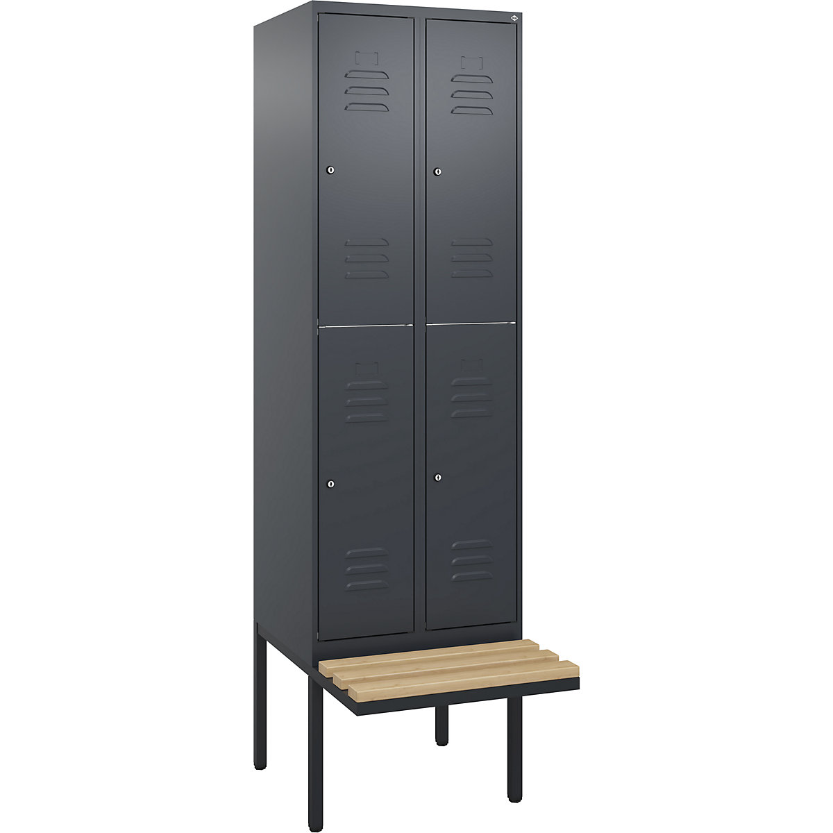 Vestiar cu două niveluri Classic PLUS cu bancă – C+P (Imagine produs 2)-1