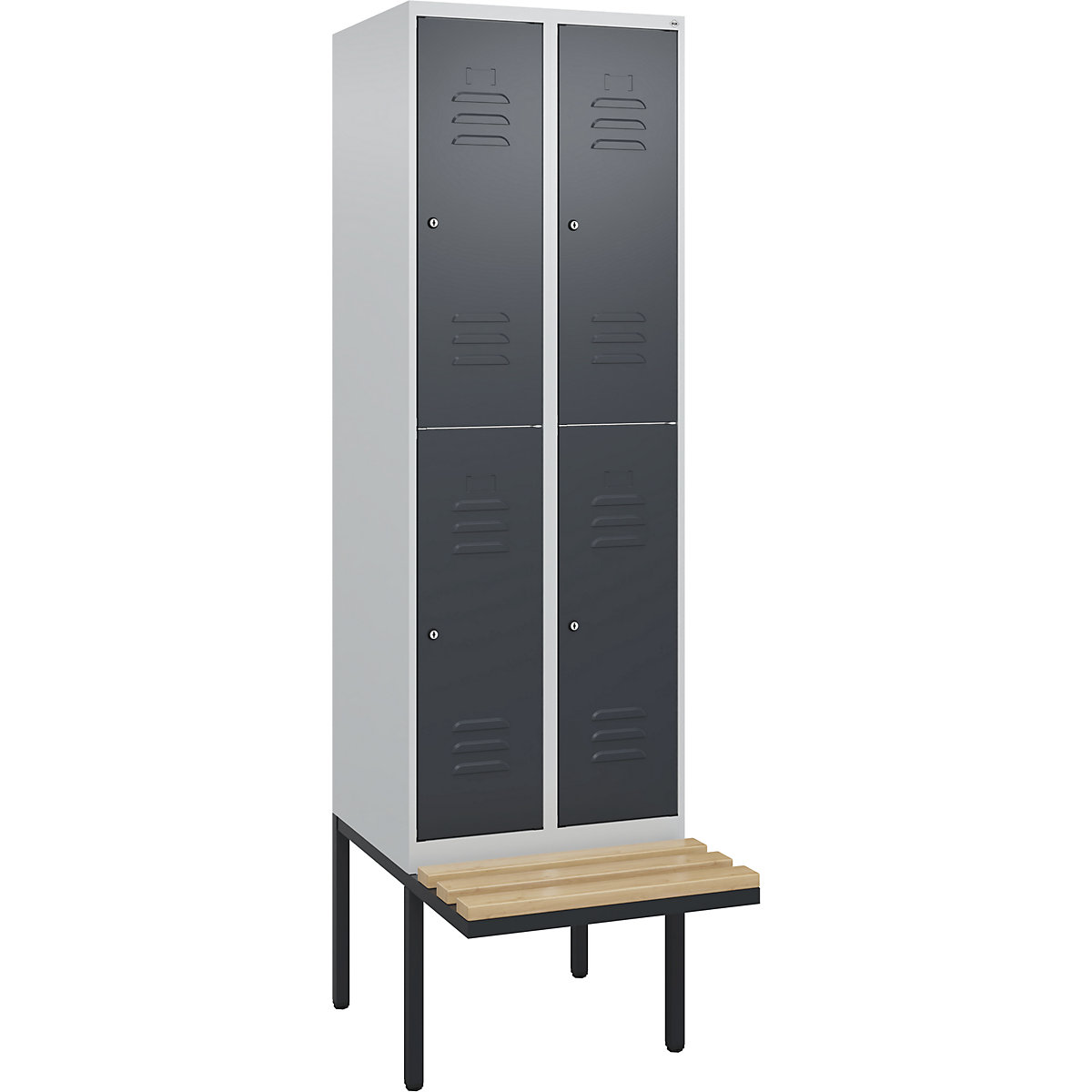 Vestiar cu două niveluri Classic PLUS cu bancă – C+P (Imagine produs 2)-1