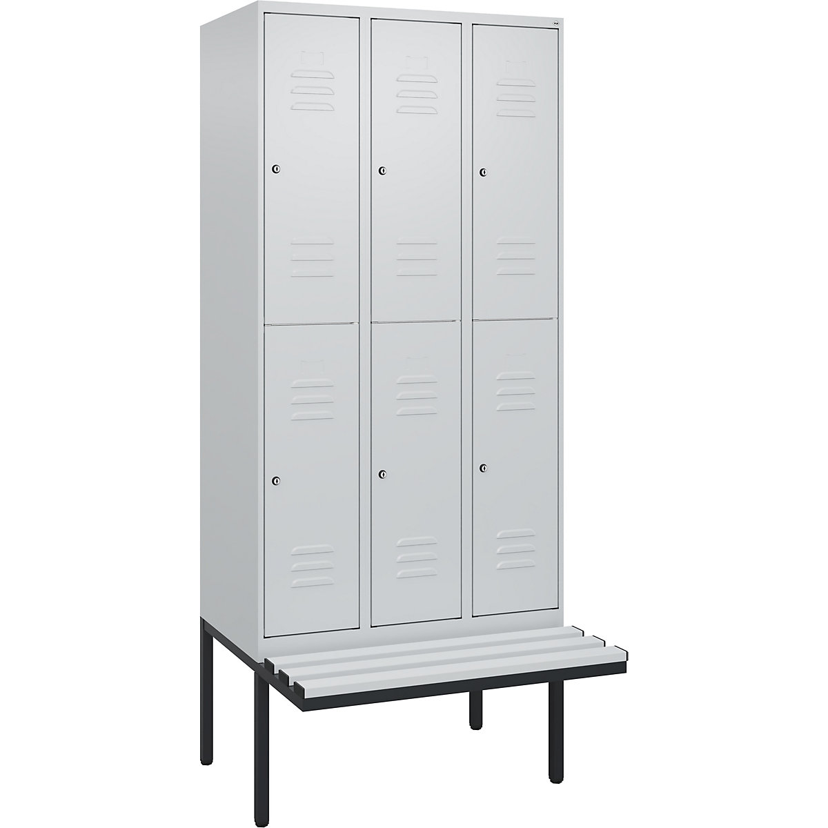 Vestiar cu două niveluri Classic PLUS cu bancă – C+P (Imagine produs 2)-1